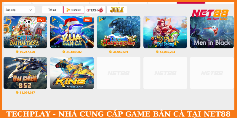 5 game săn cá nổi bật tại sảnh chơi Techplay