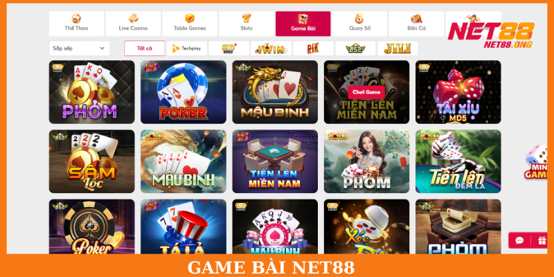 Sản phẩm game bài đa dạng, nhiều lựa chọn phong phú