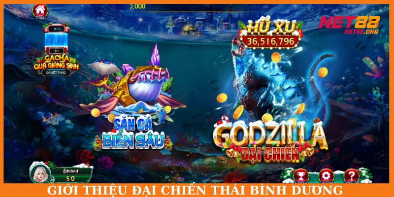 Giao diện sảnh chơi bắt cá với đồ họa ấn tượng, sắc nét