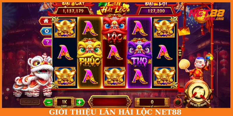 Tựa game Lân hái lộc có giao diện chơi ấn tượng, độc đáo