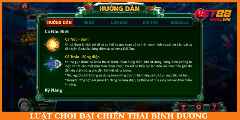 Luật chơi Đại chiến Thái Bình Dương mới nhất 2025