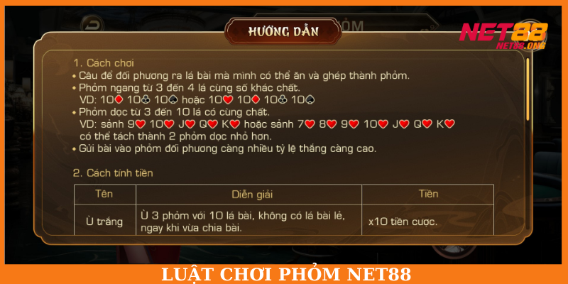 Trò chơi sử dụng bộ bài 52 lá, mỗi người được chia 9 lá